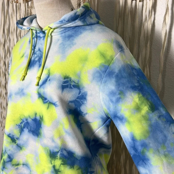 Aviator Nation Tie Dye Crop Hoodie Small - Picture 4 of 11